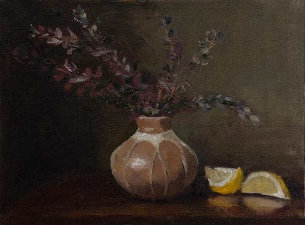 Vase and Lemons